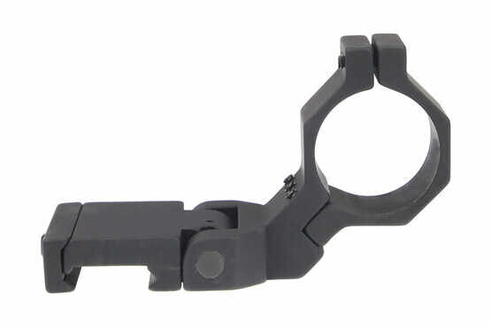 The GG&G magnifier mount pivots to the side to get the optic out of the way when not in use